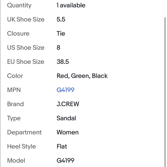 Pre Loved J Crew Baja Raffia Espadrilles Red, Green, Black G4199 Sz 8 - Picture 12 of 12